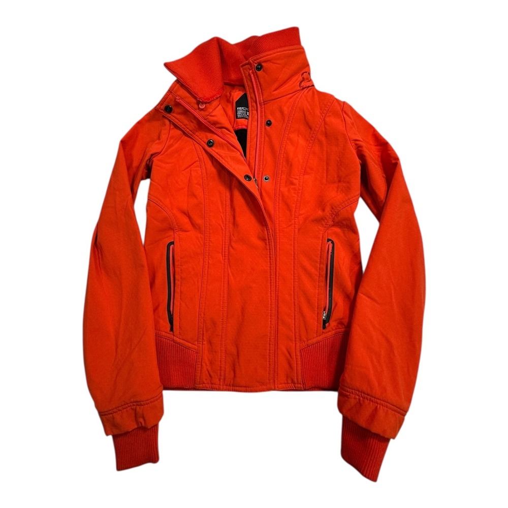 Fox‎ Racing Fox Tech Orange Full Zip Jacket Water Resistant 3000mm XS